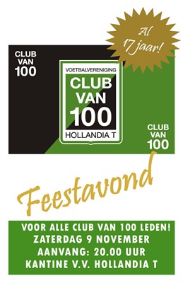 poster Holl T Cv100 feestavond